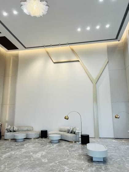 Feather chandelier, lounge — decorative lighting made by SARA Enterprises, Greater Noida