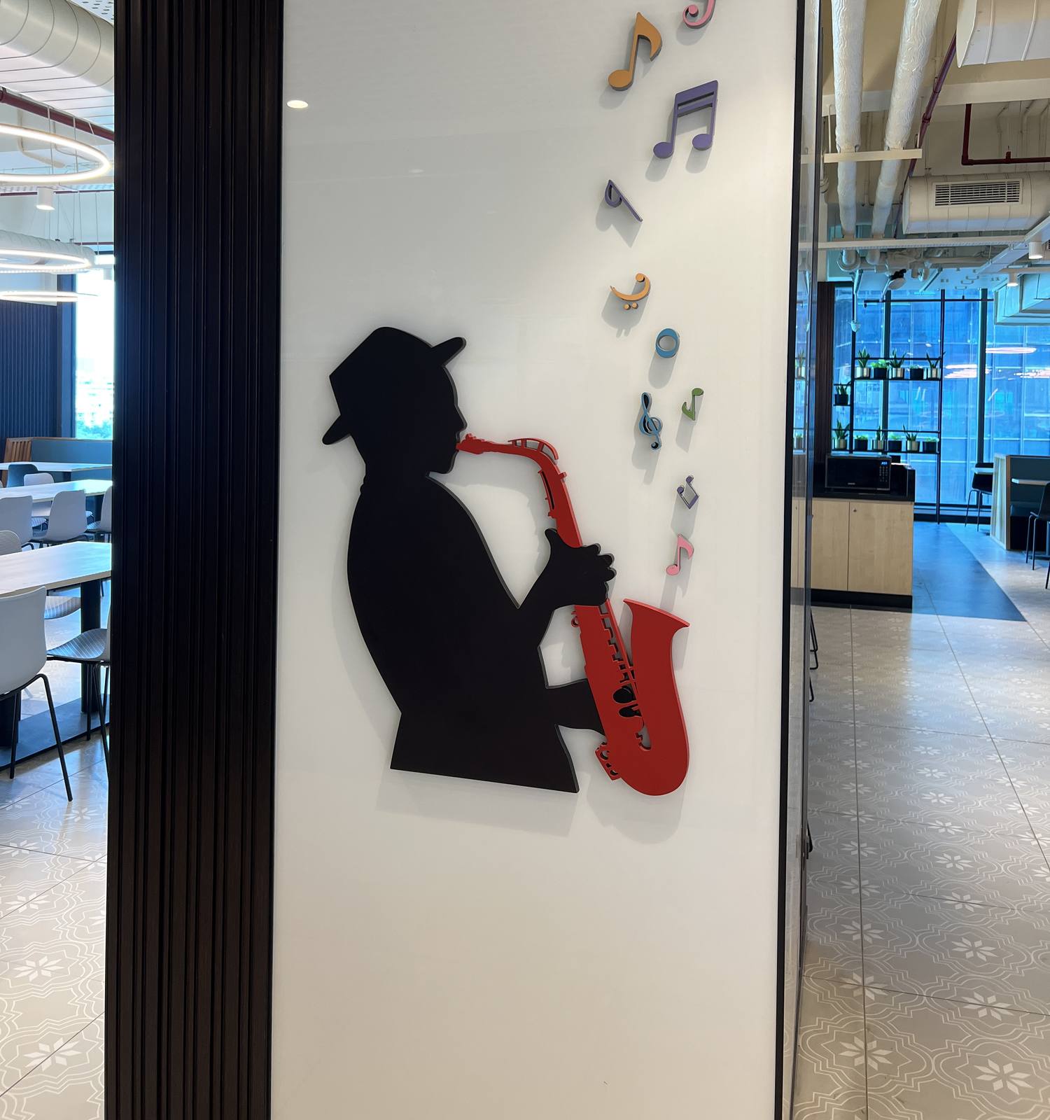 Cafeteria Music Wall Graphic