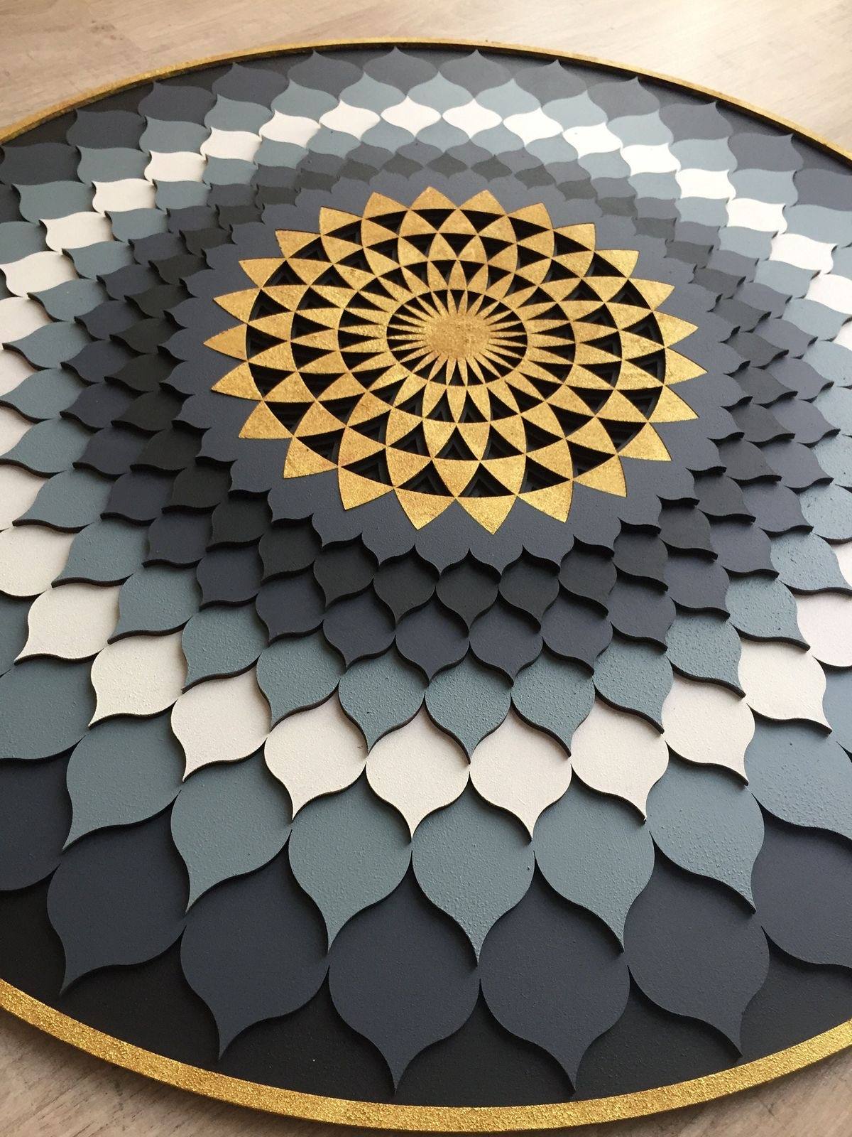 Layered CNC Mandala Artwork